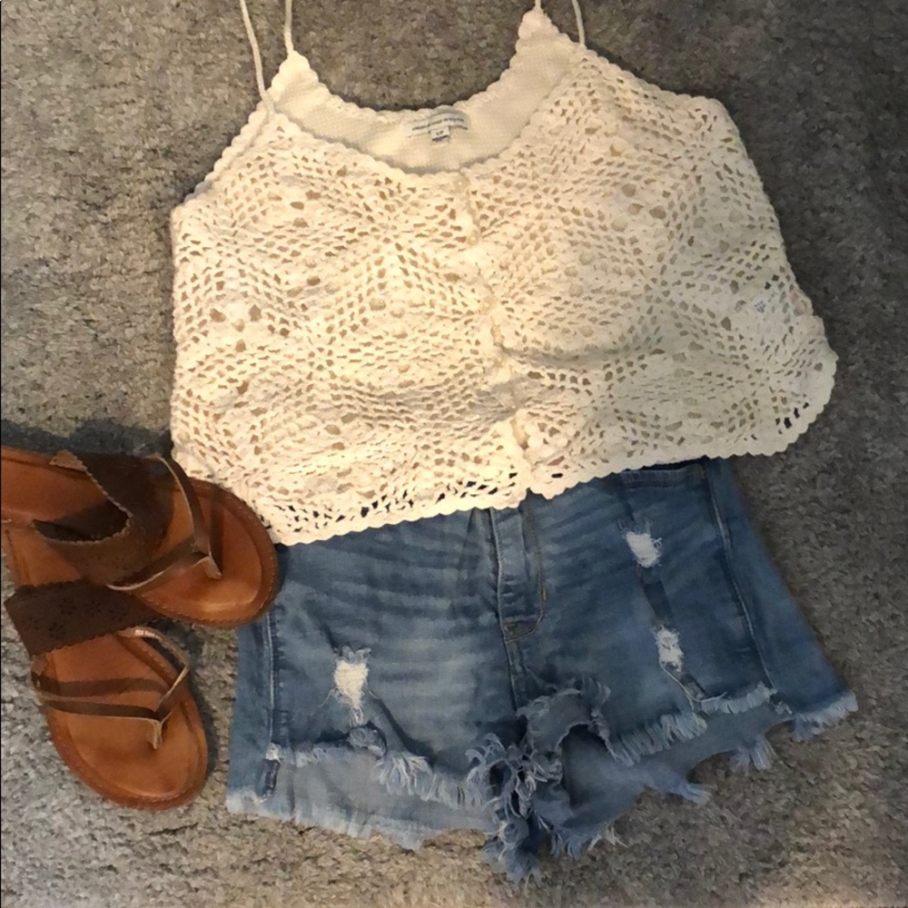 Hollister jean shorts